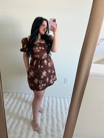 Blooming Mini Babydoll Dress