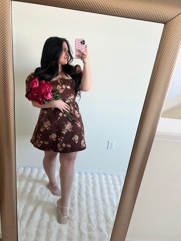 Blooming Mini Babydoll Dress