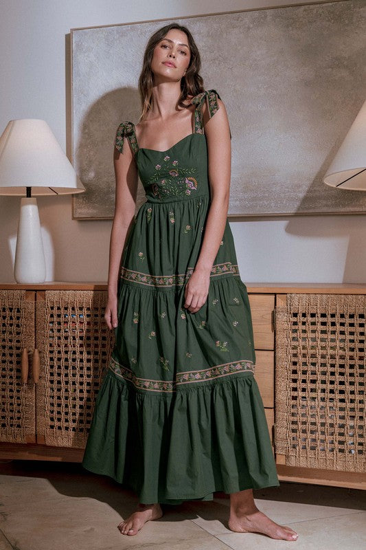 Garden Elegance Maxi Dress