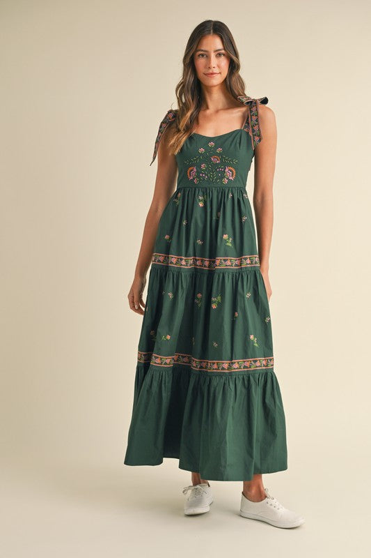 Garden Elegance Maxi Dress