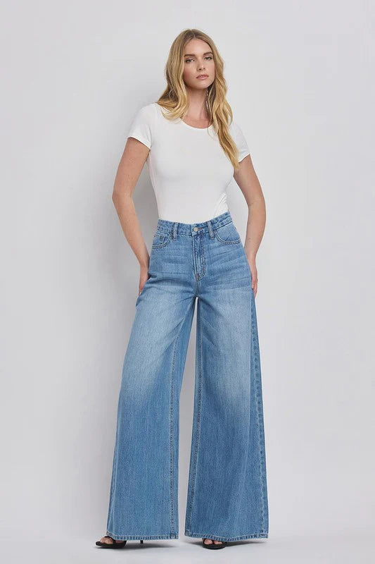 High Rise Wide Leg Jeans