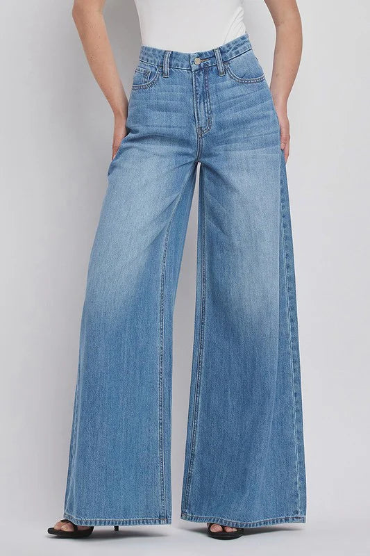 High Rise Wide Leg Jeans