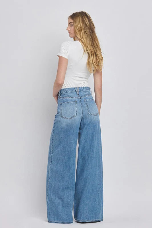 High Rise Wide Leg Jeans